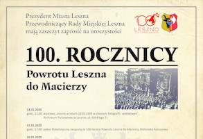 Świętujmy razem 100 lat niepodległości Leszna