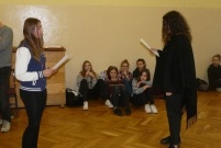 Grupa uczniów gimnazjum nr 4