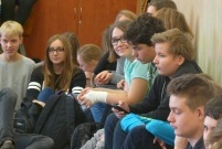 Grupa uczniów gimnazjum nr 4