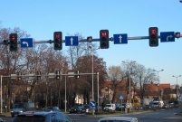 Sygnalizaja świetlna z sekundnikami