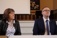 Uczestnicy konferencji prasowej