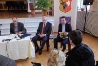 Uczestnicy konferencji prasowej