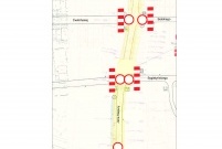 Oznaczenia zakazu wjazdu na ul. Dekana