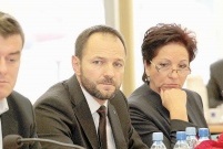 Jarosław Zielonka z Klubu Radnych PO / Fot. E. Baldys