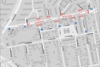 Szkic organizacji ruchu ul. 55 Pułku Piechoty