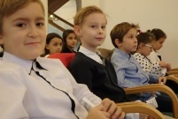 Uczniowie klasy IIIb z SP9 w leszczyńskim Ratuszu