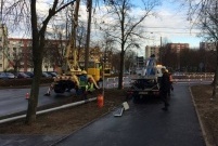 Wymiana słupów oświetleniowych na ul. Grunwaldzkiej