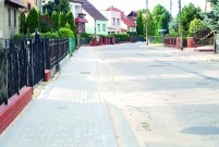 Nowy chodnik na części ulicy Mikołaja Reja