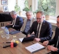 Podpisanie deklaracji wsparcia projektu budowy nowoczesnej hali sportowej w Lesznie