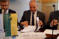 Podpisanie listu intencyjnego Rowerowa S5