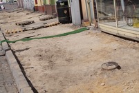 Ulica Słowiańska w Lesznie w trakcie przebudowy (zdj. 20.08.2018)