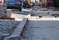 Ulica Słowiańska w Lesznie w trakcie przebudowy (zdj. 20.08.2018)