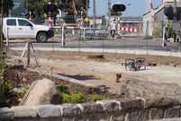 Ulica Słowiańska w Lesznie w trakcie przebudowy (zdj. 20.08.2018)