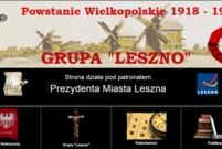 Fragmenty strony poświęconej Powstaniu Wielkopolskiemu w rejonie Leszna