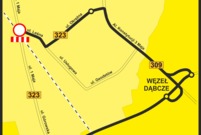 Schemat organizacji ruchu - zamknięcie przejazdu kolejowego na ul. 1 Maja w Lesznie