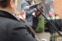 Uroczystości patriotyczne pod tablicą rozstrzelanych