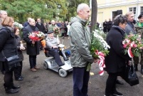 Uroczystości patriotyczne pod tablicą rozstrzelanych