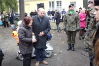 Uroczystości patriotyczne pod tablicą rozstrzelanych