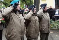 Uroczystości patriotyczne pod tablicą rozstrzelanych