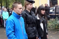 Uroczystości patriotyczne pod tablicą rozstrzelanych