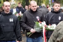 Uroczystości patriotyczne pod tablicą rozstrzelanych