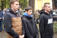 Uroczystości patriotyczne pod tablicą rozstrzelanych