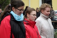 Uroczystości patriotyczne pod tablicą rozstrzelanych