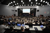 Uroczysta sesja Rady Miejskiej Leszna w auli PWSZ