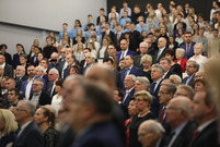 Uroczysta sesja Rady Miejskiej Leszna w auli PWSZ