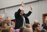 Uroczysta sesja Rady Miejskiej Leszna w auli PWSZ