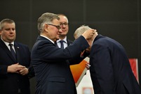 Uroczysta sesja Rady Miejskiej Leszna w auli PWSZ