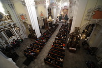 Msza święta w leszczyńskiej bazylice
