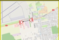 Schemat organizacji ruchu - przebudowa DK12 w Lesznie na odcinku ul. Szybowników