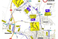 Plan orientacyjny trasy objazdu