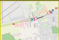 Schemat organizacji ruchu na ul. Szybowników