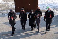 Uroczystości pod pomnikiem AK