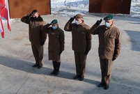 Uroczystości pod pomnikiem AK