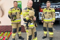 Prezentacja sprzętu strażackiego zakupionego z Budżetu Obywatelskiego Miasta Leszna na rok 2021