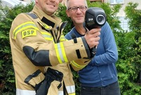 Prezentacja sprzętu strażackiego zakupionego z Budżetu Obywatelskiego Miasta Leszna na rok 2021