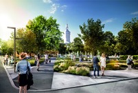 Wizualizacja Pl. Metziga po modernizacji - projekt: Front Architects