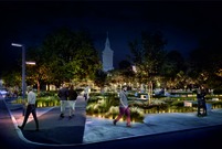 Wizualizacja Pl. Metziga po modernizacji - projekt: Front Architects