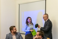 Spotkanie Prezydenta Miasta Leszna ze studentami z Ukrainy i Kazachstanu uczącymi się w PWSZ w Lesznie w ramach Erasmus+