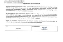 Pismo od wykonawcy budowy galerii handlowej Goplana