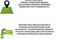 Plakat z informacjami 