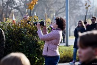 Główne uroczystości święta 11 Listopada odbywały się pod  pod Pomnikiem 200-lecia Konstytucji 3 Maja i Odzyskania Niepodległości.