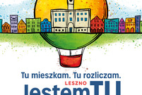 Plakat "Tu mieszkam. Tu rozliczam. JESTEM TU"