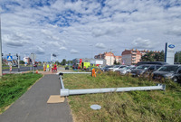 Wymiana bramownicy na Alejach Konstytucji 3 Maja