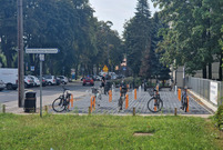 Nowy parking rowerowy przy ulicy Kurpińskiego już gotowy