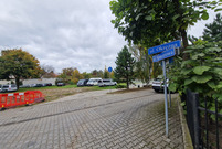 Ulica Okrężna  w Lesznie i istniejący tu już tunel pieszo - rowerowy