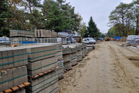 Postępy prac na ulicy Kiepury